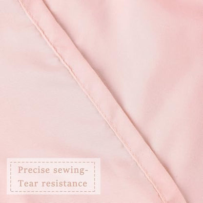 Homechoice Decor Peach Shower Curtain 2 Pack, 36" W x 72" H x 2 Panels