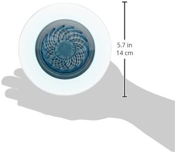 Speakman S-4000-E15 Reaction Fixed Low-Flow Shower Head for Stylish Bathroom Dcor, 1.5 GPM, Clear Dusk Blue