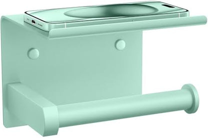 Toilet Paper Holder with Shelf Wall Mounted Toilet Paper Roll Dispenser