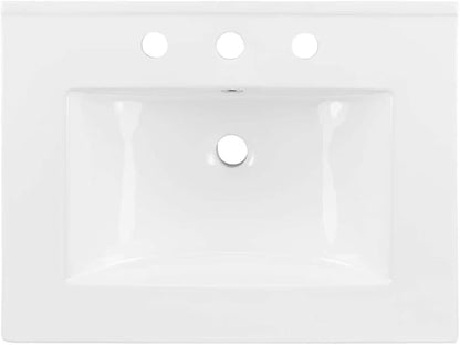 Modway EEI-3766-WHI Cayman 24" Bathroom Sink, White