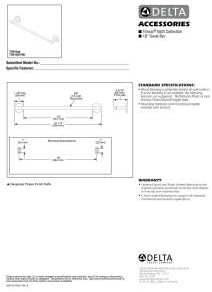 Delta 75918-SS Trinsic 18 in. Wall Mount Towel Bar Bath Hardware Accessory in Stainless Steel