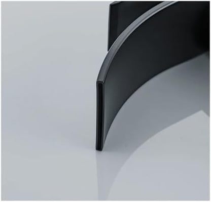 Elegant Black Waterfall Bathroom Faucet - High Arc Brushed Gold Mixer Tap, Easy Installation, Stylish Grey Vanity Sink Waterfall Faucet for Modern Bathrooms