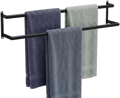 24 Inch Stainless Steel Double Towel Rack for Rentals,Apparment Essentials