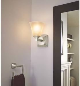 Moen Voss Collection Brushed Nickel Bathroom Hand Towel Ring, Wall Mounted Open Towel Ring, YB5186BN