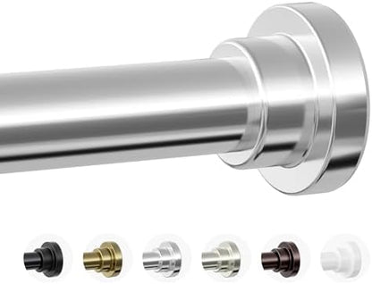 Mcrbeay Shower Curtain Rod, 1" Diameter Heavy Duty Tension Shower Rod