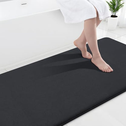 Smiry Memory Foam Bath Mat 47x24, Extra Soft and Absorbent Bathroom Rugs