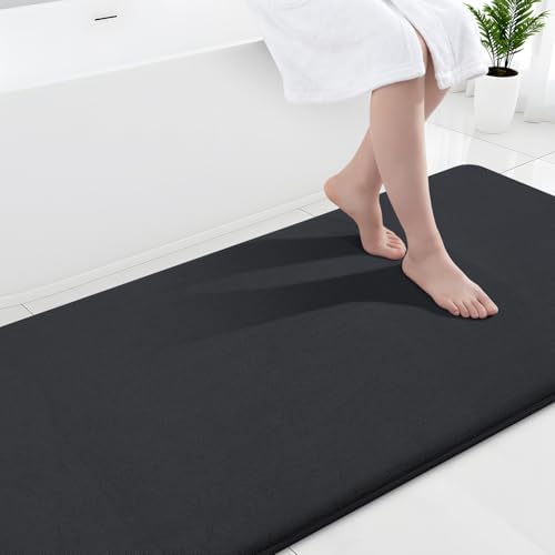 Smiry Memory Foam Bath Mat 40x24, Extra Soft and Absorbent Bathroom Rugs