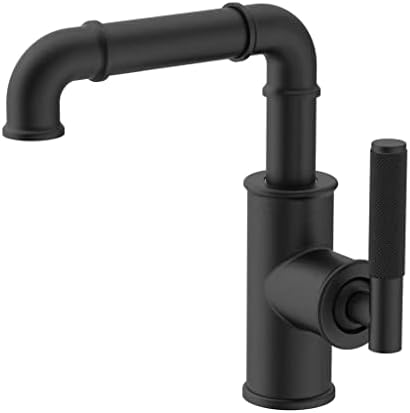 Black Brass Bathroom Faucets Hot Cold Water Mixer Tap Contemporary Design for Kitchen and Bathroom BaFaucets