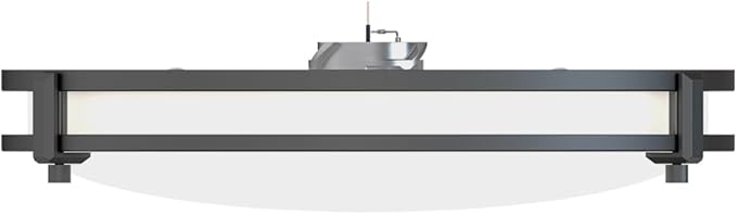 Juno Saturn Flush Mount Ceiling Light with Switchable Color Temperature (2700K-5000K), 13-Inch, Matte Black
