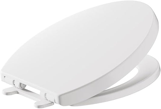 American Standard 5025A65G.020 Telescoping Luxury Slow-Close EverClean Elongated Front Toilet Seat, White