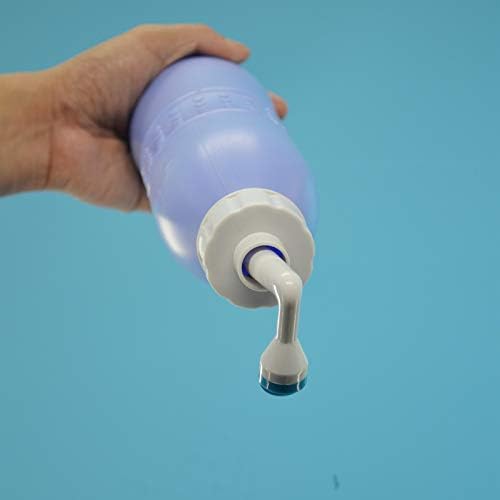 Upside Down Bidet for Postpartum Care, Old People&Child Cleansing.Portable Bidet Sprayer and Travel Bidet with Hand Held Bidet Bottle for Personal Cleansing (L, purple)