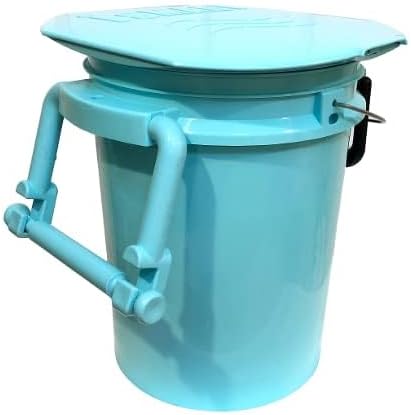 Camping Toilet, Portable Toilet with Toilet Paper, Accessory Holder-Great for Fishing, Boating, Camping, Hunting, Hiking, Outdoor Activities. (Toilet Paper, Accessory not Included)