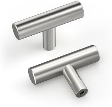 homdiy Brushed Nickel Cabinet Knobs 30 Pack - HD201SN Kitchen Cabinet Hardware Knobs Modern Drawer Pulls for Dresser Drawers