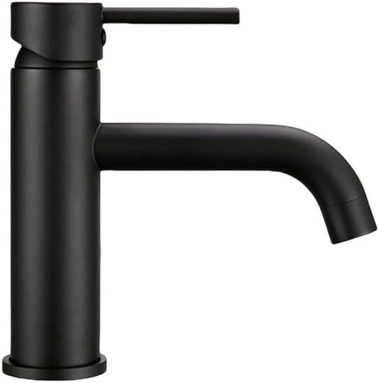 Brushed Gold Basin Faucet Solid Brass Hot and Cold Water Basin Mixer Sink Tap Deck Mounted Bathroom Taps,3,Include:1*Faucet