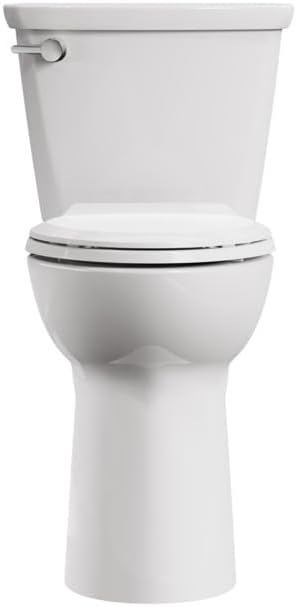 American Standard 215TA104.020 Cadet PRO Two-Piece Toilet, Seat not Included, Extra Tall Height, Left-Hand Trip Lever, 12-Inch Rough, Elongated Front, White, 1.28 GPF