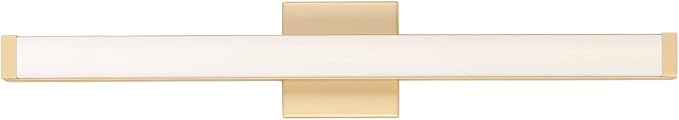 Maxim Lighting Spec Vanity 30" 1-Light Bath Vanity Light | Gold Aluminum Finish | White Pmma Acrylic Shade | Contemporary Indoor Light Fixture | Ideal for Bathrooms & Powder Rooms | 52004GLD