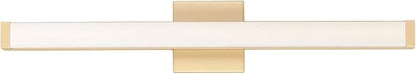 Maxim Lighting Spec Vanity 30" 1-Light Bath Vanity Light | Gold Aluminum Finish | White Pmma Acrylic Shade | Contemporary Indoor Light Fixture | Ideal for Bathrooms & Powder Rooms | 52004GLD