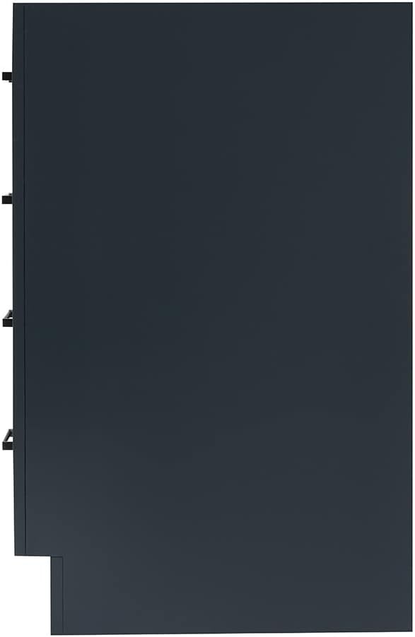 ARIEL Hepburn 54-inch Bathroom Vanity Base Cabinet,Solid Wood, 2 Soft Closing Doors, 9 Dovetail Drawers, Midnight Blue