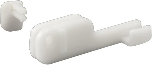 Prime-Line M 6090 Shower Door Bottom Guide, 2 In. Reach, Nylon Construction, Bottom Mount (2 Pack)