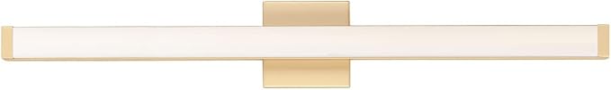 Maxim Lighting Spec Vanity 36" 1-Light Bath Vanity Light | Gold Aluminum Finish | White Pmma Acrylic Shade | Contemporary Indoor Light Fixture | Ideal for Bathrooms & Powder Rooms | 52006GLD