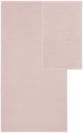 Modern Threads Otis 6-Piece 100% Cotton Towel Set – Zero Twist Jacquard Chevron – Includes 2 Bath Towels, 2 Hand Towels, 2 Washcloths – Absorbent, Quick Dry, Soft & Durable – Blush Pink