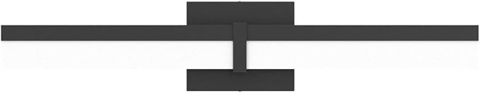 Tipace Black Bathroom Light Fixtures 24 inch LED Vanity Lights Modern Bathroom Light Fixtures Over Mirror (White Light 6000K)