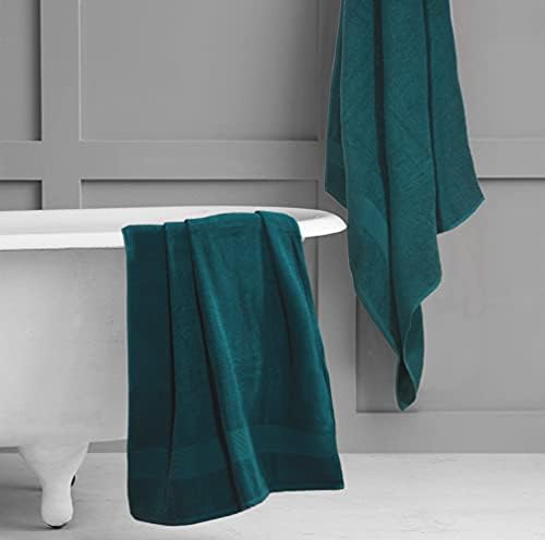 Belizzi Home Premium Cotton Oversized 2 Pack Bath Sheet 35x70-100% Pure Cotton - Ideal for Everyday use - Ultra Soft & Highly Absorbent - Machine Washable - Teal