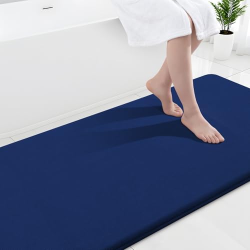 Smiry Memory Foam Bath Mat 44x24, Extra Soft and Absorbent Bathroom Rugs