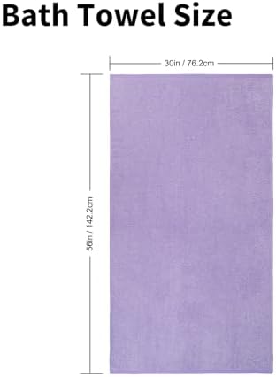 Everplush Diamond Collection Oversized Bath Towel – 1 Pieces, Super Soft & Highly Absorbent, Quick-Drying, Extra Large & Thick. Perfect for Bathroom, Pool, Swimming Use (Lavender, 30" x 56" 1PK)