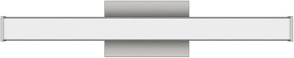 Edge Advantage 24in LED Bathroom Vanity and Wall Light 24W 2,050 Lumens 5-CCT Selectable 2700-3000-3500-4000-5000K in Brushed Nickel with Adjustable Backplate