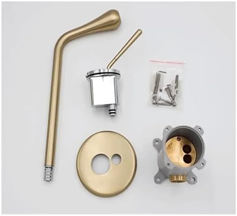 Wall-Mounted Rose Gold Faucet Hot & Cold Sink Mixer Tap Brushed Gold Waterfall Bathroom Faucet Luxury Modern Design for Kitchen & Bathroom