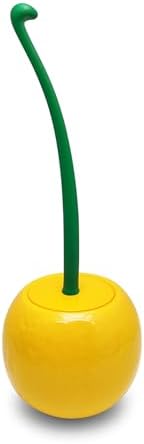 Deep & Sturdy Toilet Bowl Brush with Holder - Orange Bowl Brush - Durable Scrubbing - Toilet Cleaners - Household Essentials - Bathroom Cleaner - Cleaning Supplies - Household Supplies