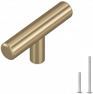 homdiy 35Pack Single Hole Knobs Cabinet Handles Champagne Bronze Kitchen Cabinet Pulls Drawer Pulls for Dresser Drawers