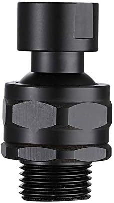 Shower Head Swivel Ball Adapter Brass Adjustable Shower Arm Connector Universal Showering Component (Matte Black)