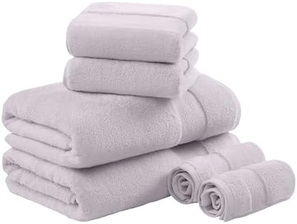 Madison Park 100% Turkish Cotton 600 GSM Bath Towel Set, 6 Piece, Lavender