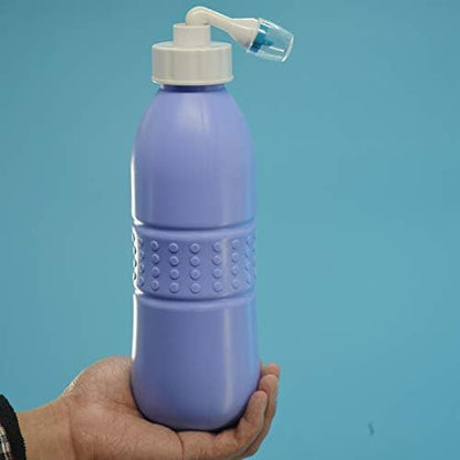 Upside Down Bidet for Postpartum Care, Old People&Child Cleansing.Portable Bidet Sprayer and Travel Bidet with Hand Held Bidet Bottle for Personal Cleansing (L, purple)