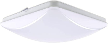 Designers Fountain EnviroLite Flush Mount Ceiling Light, 11 Inch LED Square Lighting Fixture for Kitchen, Bedroom, Bathroom, and Hallway, White, EV1011SC5C-06