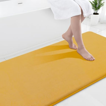 Smiry Memory Foam Bath Mat 70x24, Extra Soft and Absorbent Bathroom Rugs