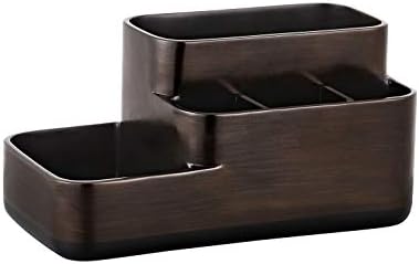 zccz Bathroom Organizer Toothbrush Holders - Electric Toothbrush and Toothpaste Holder for Bathrooms - Tooth Brushing Holder Bathroom Sink Organizers Countertop Storage, Oil Rubbed Bronze