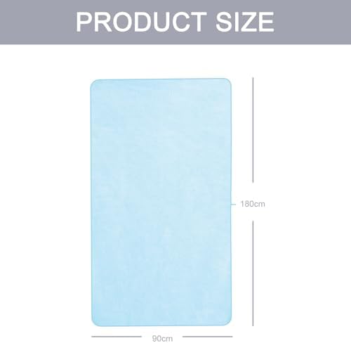 MaopaoBeauty 2 Pack Oversized Bath Towel Set 35in x 70in Bath Sheets for Shower Pool Beach Bathroom Super Absorbent Soft Quick Dry Blue Towels(2PCS Blue)