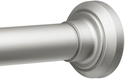 ENJOYBASICS 1" Nickel Shower Curtain Rod, 30-64" Adjustable, Secure Tension