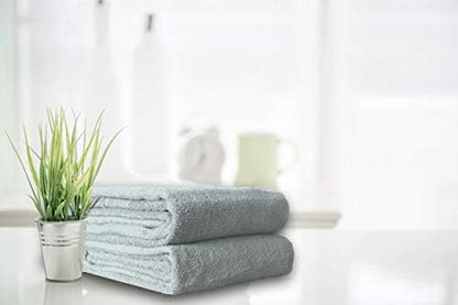 Belizzi Home 8 Piece Towel Set 100% Ring Spun Cotton, 2 Bath Towels 27x54, 2 Hand Towels 16x28 and 4 Washcloths 13x13 - Ultra Soft Highly Absorbent Machine Washable Hotel Spa Quality - Jade