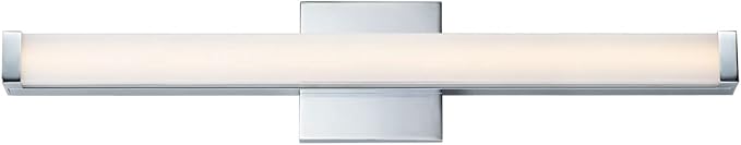 Maxim Lighting Spec Bath Vanity Light | Polished Chrome Aluminum Finish | Contemporary Indoor Light Fixture | Ideal for Bathrooms & Powder Rooms | Dimmable | Home Decor Light Fixture | 52002PC