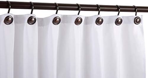 CHICTIE Bronze Shower Curtain Hooks Rings,Oil Rubbed Decorative Shower Curtain Hooks,Rustproof Vintage Shower Hooks for Bathroom,Set of 12 (Oil-Rubbed Bronze)