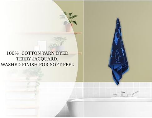 ORIGINAL KIDS 6 Piece Towel Set - 100% Cotton Jacquard Bathroom Towel Set