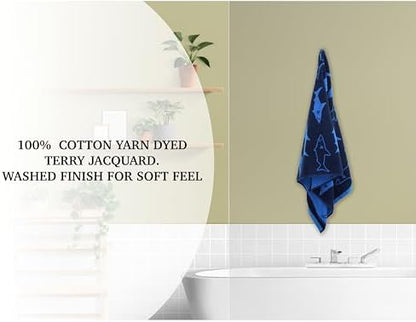 ORIGINAL KIDS 6 Piece Towel Set - 100% Cotton Jacquard Bathroom Towel Set