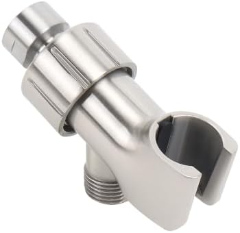 NearMoon Adjustable Shower Arm Mount- with Universal Wall Hook Bracket and Brass Pivot Ball, Shower Head Holder for Hand Held Showerheads (Brushed Nickel)