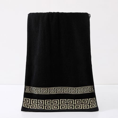 Highly Absorbent Embroidered Bath Towel Set of 3, 100% Cotton Bath Towels
