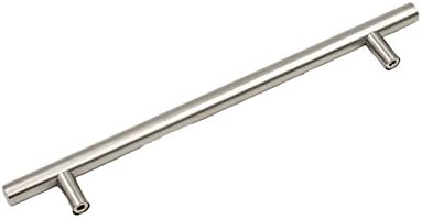 homdiy 5 Pack Brushed Nickel Cabinet Hardware Cabinet Pulls - HD201SN Cupboard Handles Modern Cabinet Door Handles 7-1/2inch Hole Center Modern T-Bar Pulls