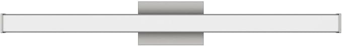 Edge Advantage 36in LED Bathroom Vanity and Wall Light 35W 3,200 Lumens 5-CCT Selectable 2700-3000-3500-4000-5000K in Brushed Nickel with Adjustable Backplate